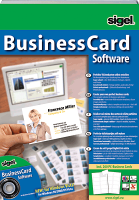 Sigel BusinessCard Software für Visitenkarten/SW670