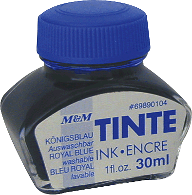 M&M Tinten/69870104SP königsblau Inh.30ml