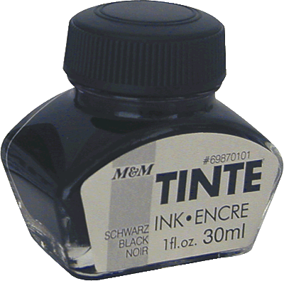 M&M Tinten/69870101SP schwarz Inh.30ml