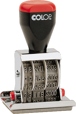 Colop Platten-Datumstempel 04060/L3 GEBUCHT/4200463002 30 x 45 mm