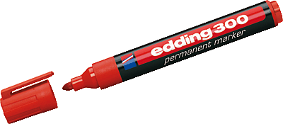 Edding Permanentmarker 300/4-300002 rot