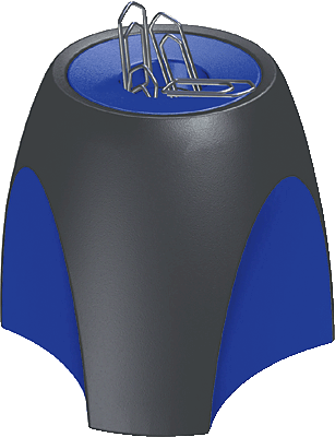 HAN Klammernspender DELTA/1752-34 95 x 95 x 88 mm schwarz/blau