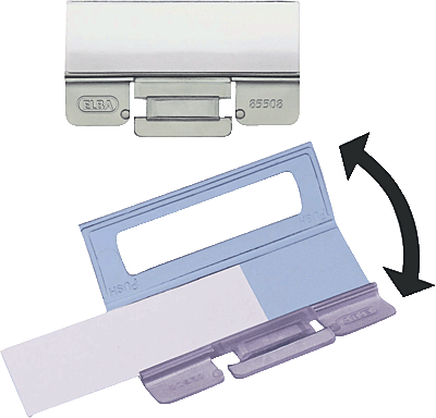 Elba Vollsichtreiter vertic/85508 transparent PP Inh.25