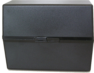 M&M Karteikasten/66080301SP A5 / 213x87x170 mm schwarz leer