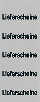 Inhaltsschilder Selbstklebend Lieferschein/05869 Inh.100