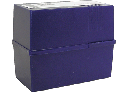 M&M Karteikasten/66060356SP A6 / 156x80x130 mm nachtblau leer