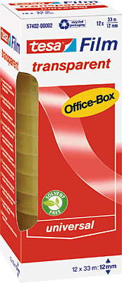 Tesa Office-Film/57402-00002-00 33mx12mm transparent 26mm
