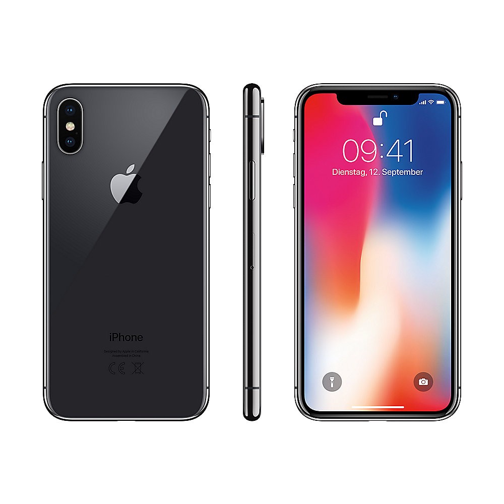 Apple iPhone X 256 GB Space Grau 
