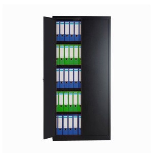 Bisley Universal-Flügeltürenschrank, schwarz