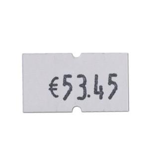 Etiketten für Preis-/Warenauszeichner, weiß