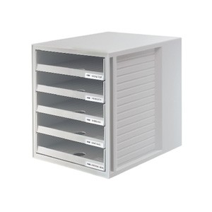 HAN Schubladenbox Schrank-Set, lichtgrau, 5 Schubladen