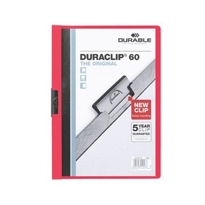 Durable Klemmhefter "DURACLIP" rot
