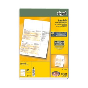 Sigel PC-Lastschrift, 100 Blatt