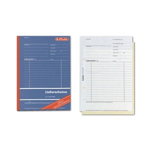Herlitz "Lieferschein mit Empfangsschein", 2x40 Blatt