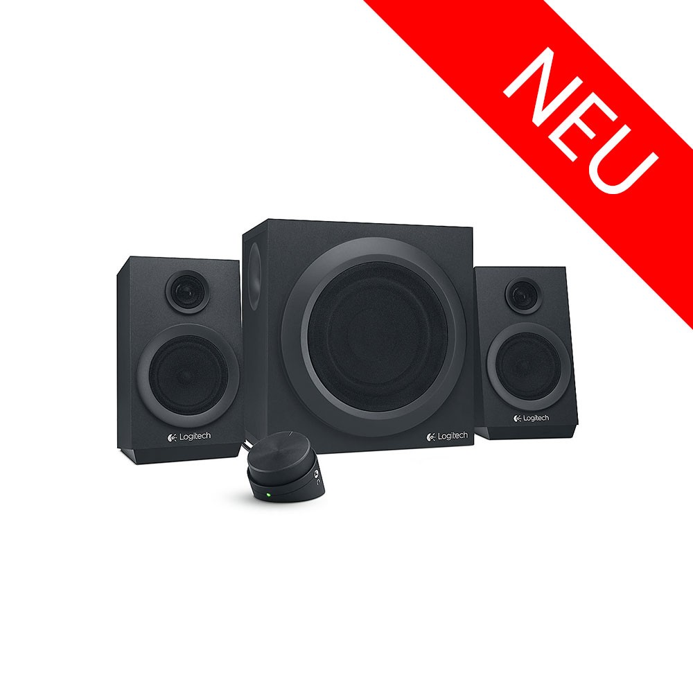 Logitech Z333 2.1 Multimedia Stereo Lautsprechersystem mit Subwoofer 980-001202