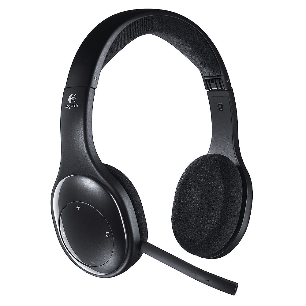 Logitech H800 Kabelloses Faltbares Beidseitiges Headset Schwarz 