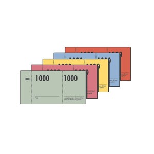 Sigel Formularvordrucke "Nummernblock", 10x100 Blatt
