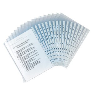 Prospekthüllen, glatt, 100 Stück