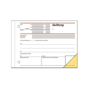 Sigel Formularbuch "Quittung inkl. Mwst.", 2x40 Blatt