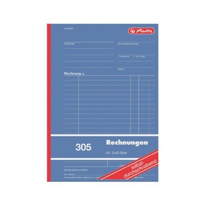 Herlitz Formularbuch "Rechnung", 2x40 Blatt