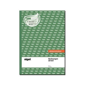 Sigel Formularbuch "Rechnung", 2x40 Blatt