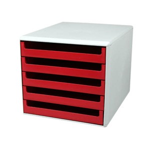 Schubladenbox offen, rot
