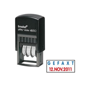 trodat Datum- und Textstempel printy-dater 4850/L, GEFAXT