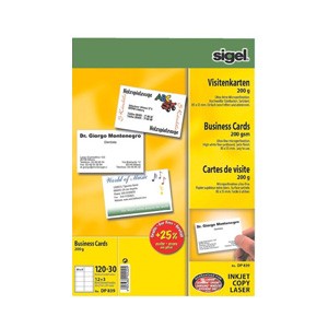 Sigel Visitenkarten, 200g/m², 150 Karten