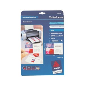 Avery Zweckform Visitenkarten, 250 g/m², 200 Karten