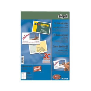 Sigel Visitenkarten, 210 g/m², 100 Karten