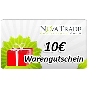 Warengutschein Kooperationspartner NovaTrade GmbH a 10€ 