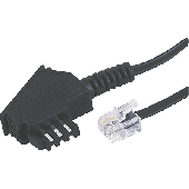 TAE F-Kabel Universal, 6 m, Schwarz/44821