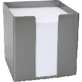M&M Zettelbox/69020364SP 95x95x95 mm silber Inh.700 Blatt