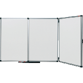 Nobo Klapptafel/ Flügeltafel/41138302 90x120/90x240 cm weiß Emaille/Stahlblech