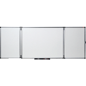 Nobo Klapptafel / Flügeltafel/41138303 120x150/120x300cm weiß Emaille/Stahlblech