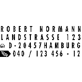 Trodat Textstempel Typo Printy 4.0 zum Selbersetzen 4911/4911/DB blau 3-zeilig