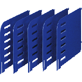 styrorac Trennwände /280-3015.95 TxH 231x240mm schwarz Inh.5