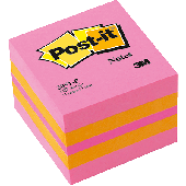 Post-it Haftnotizwürfel Mini/2051-P 51x51 mm pink Inh.400 Blatt