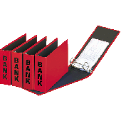 Aulfes Bankordner/40801-03 250x140x50 rot buchbinderisch