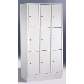 C+P Fächerschrank 3x3 Fächer/8020-303 H180xB90xT50 cm lichtgrau
