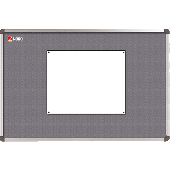 Nobo Textiltafel Elipse/1900912 120x90cm grau Textilfaser
