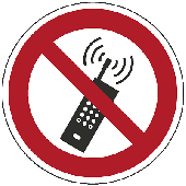 Verbotsschild Handy verboten/2481 Ø100mm