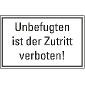 Smartboxpro Hinweisschild/3037 200x100mm Unbefugten...
