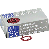 Alco Gummiringe im Karton/744 Ø 50 mm rot Inh.1000 g