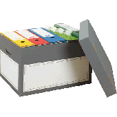 Smartboxpro Archivbox/152519124 B460xH300xT390 mm anthrazit/weiß Inh.2