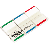 Post-it Index Strong/686L-GBR 25,4x38 mm grün/blau/rot Inh.66 Blatt