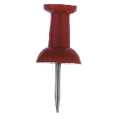 Alco Pin-Wand-Nadeln/66012 rot Inh.20