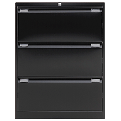 Bisley Hängeregistraturschrank/DF3833 H1016xB800xT622 mm schwarz