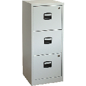 Büroschubladenschrank/PFA3F445 H1015xB413xT400 mm lichtgrau