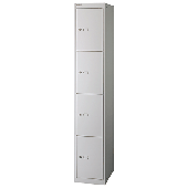 Light Schließfachsystem Office/CLK184845 H1802xB305xT457 mm lichtgrau 4 Fächer
